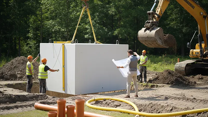 drenaze gospodarka woda opadowa zbiornik betonowy