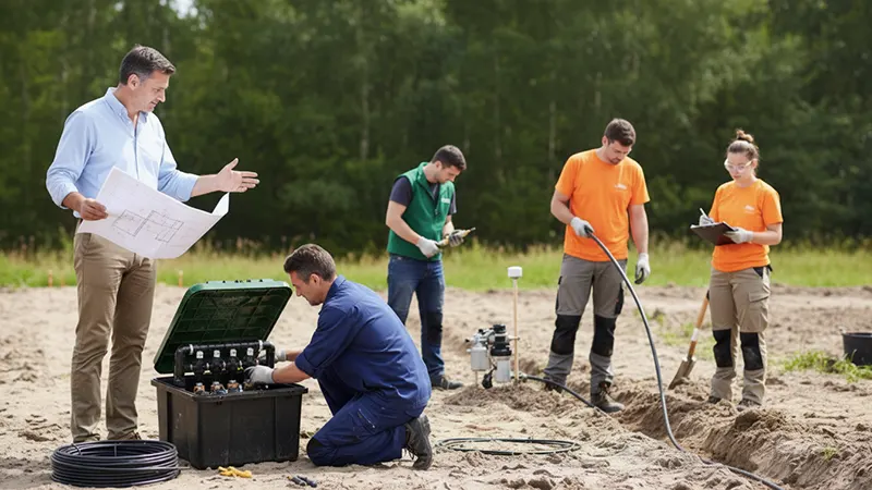 nawadnianie na budowie projektant nadzoruje