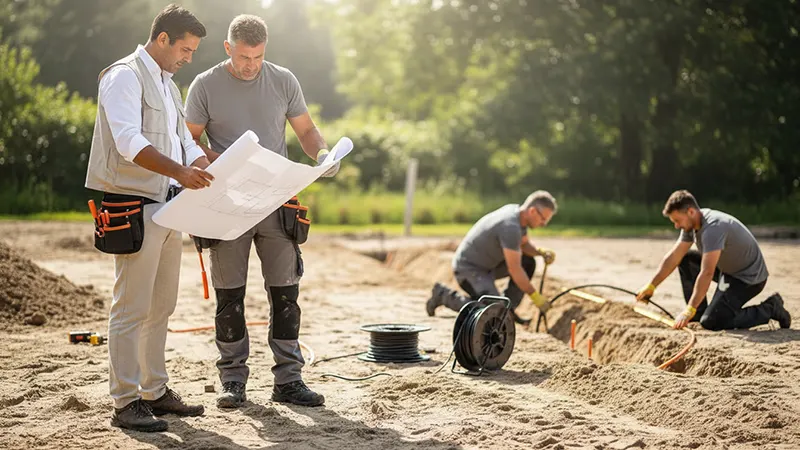 oswietlenie elektryka kopanie kabli
